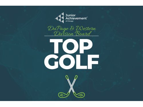 Topgolf logo and golf clubs