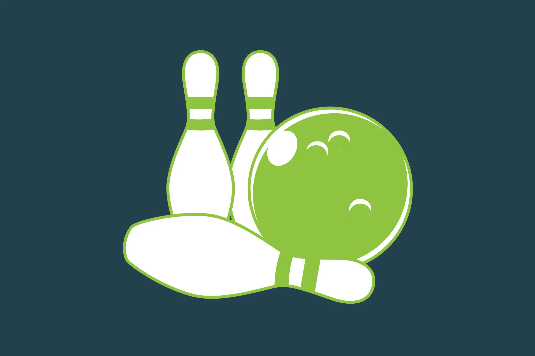 pins for a purpose logo and bowling ball