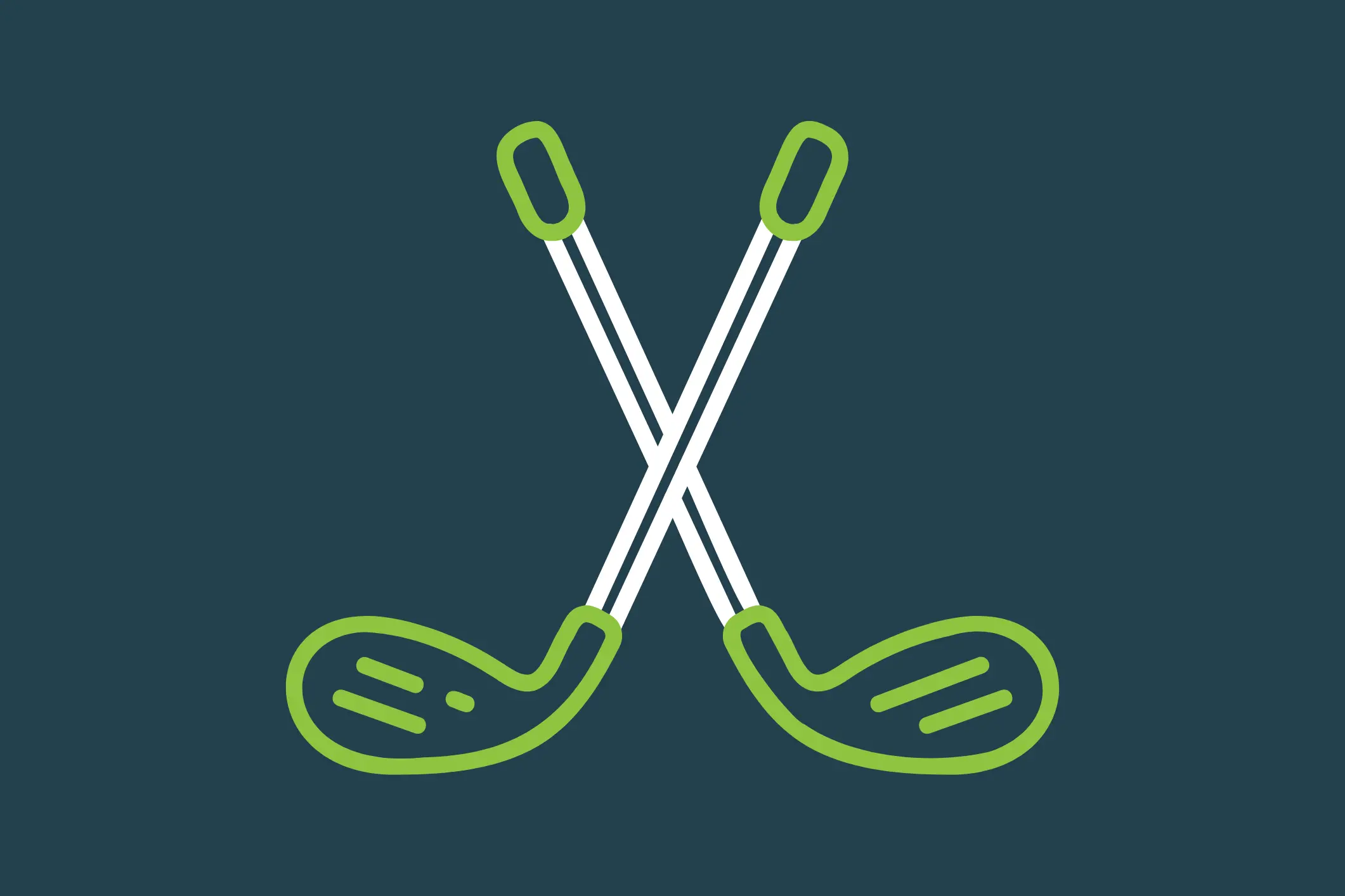 Topgolf logo and golf clubs